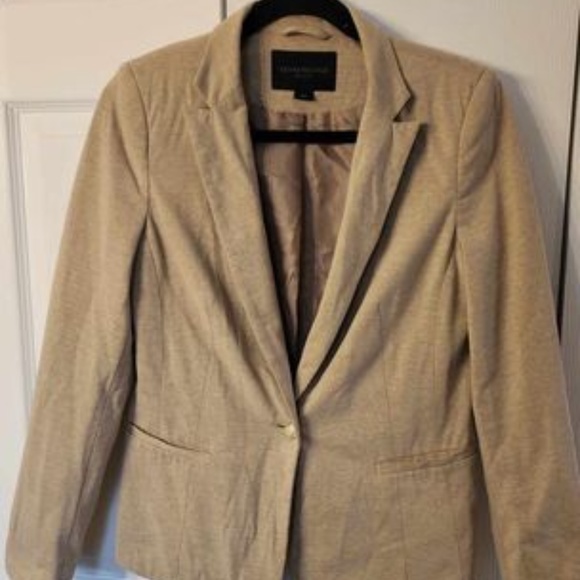 Kenneth Cole Beige 1 Button Classy Blazer - Picture 1 of 5